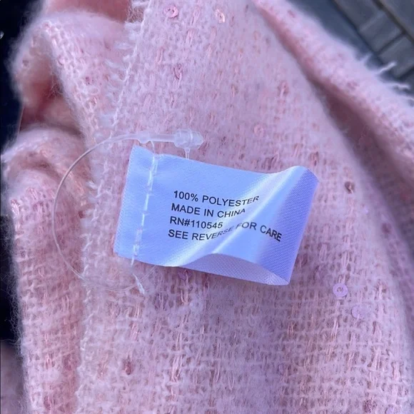 Elegant Pink Wrap Scarf Accessory - Picture 2 of 5